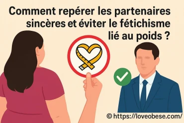 Comment repérer les partenaires sincères et éviter le fétichisme lié au poids ?