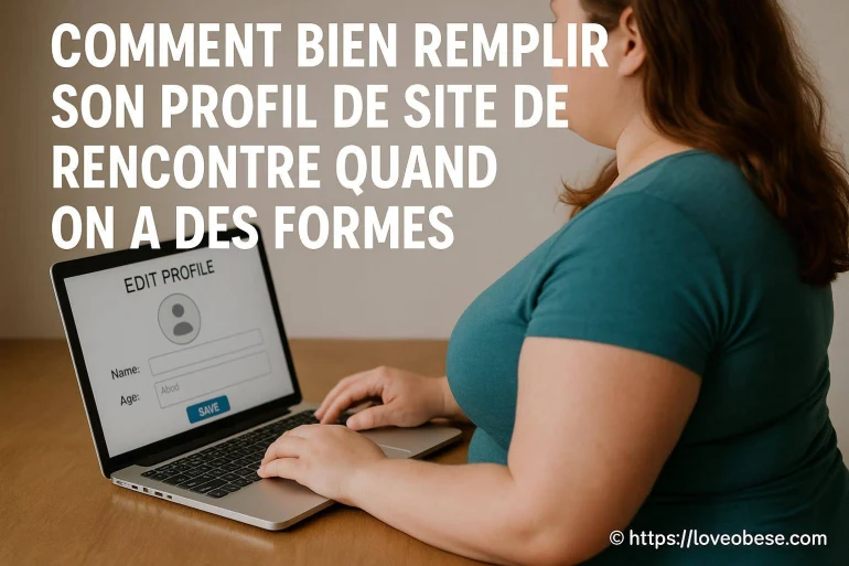 Comment bien remplir son profil de site de rencontre quand on a des formes ?