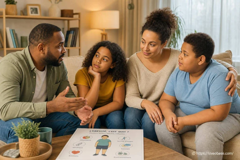 Relations familiales : expliquer l’obésité aux enfants et préserver l’harmonie