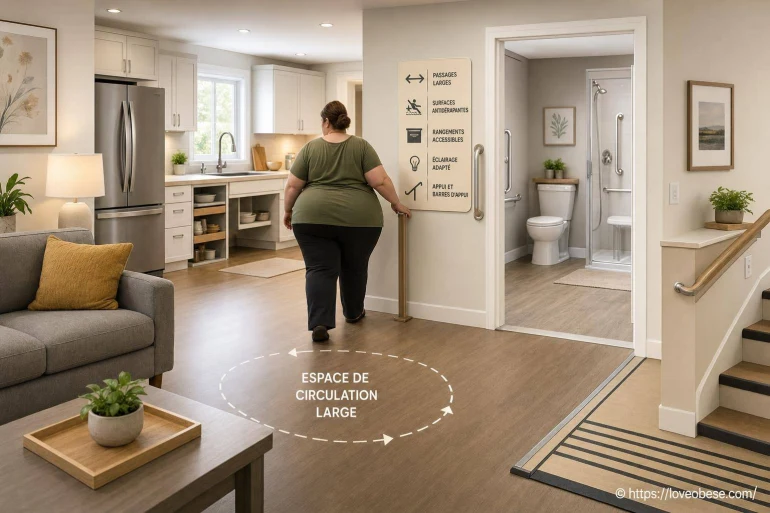 Adapter l’espace de vie pour le confort et la sécurité d’une personne obèse
