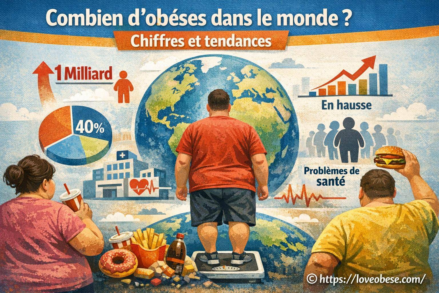 Combien d'obèses dans le monde ? chiffres et tendances